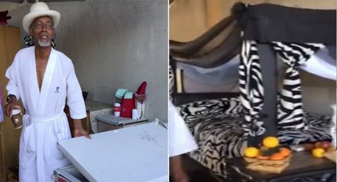 مشرد أمريكي يحول نفقاً إلى منزل فاخر مشرد أمريكي يحول نفقاً إلى منزل فاخر